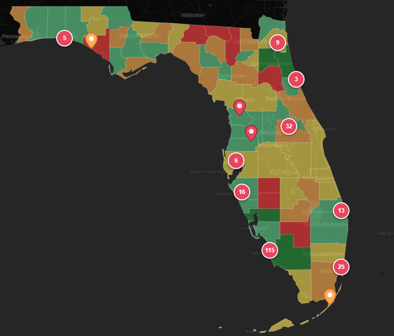 Florida Gated Communities Map