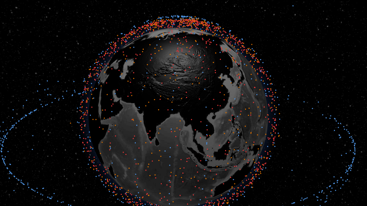 Orbital Debris Threat Map